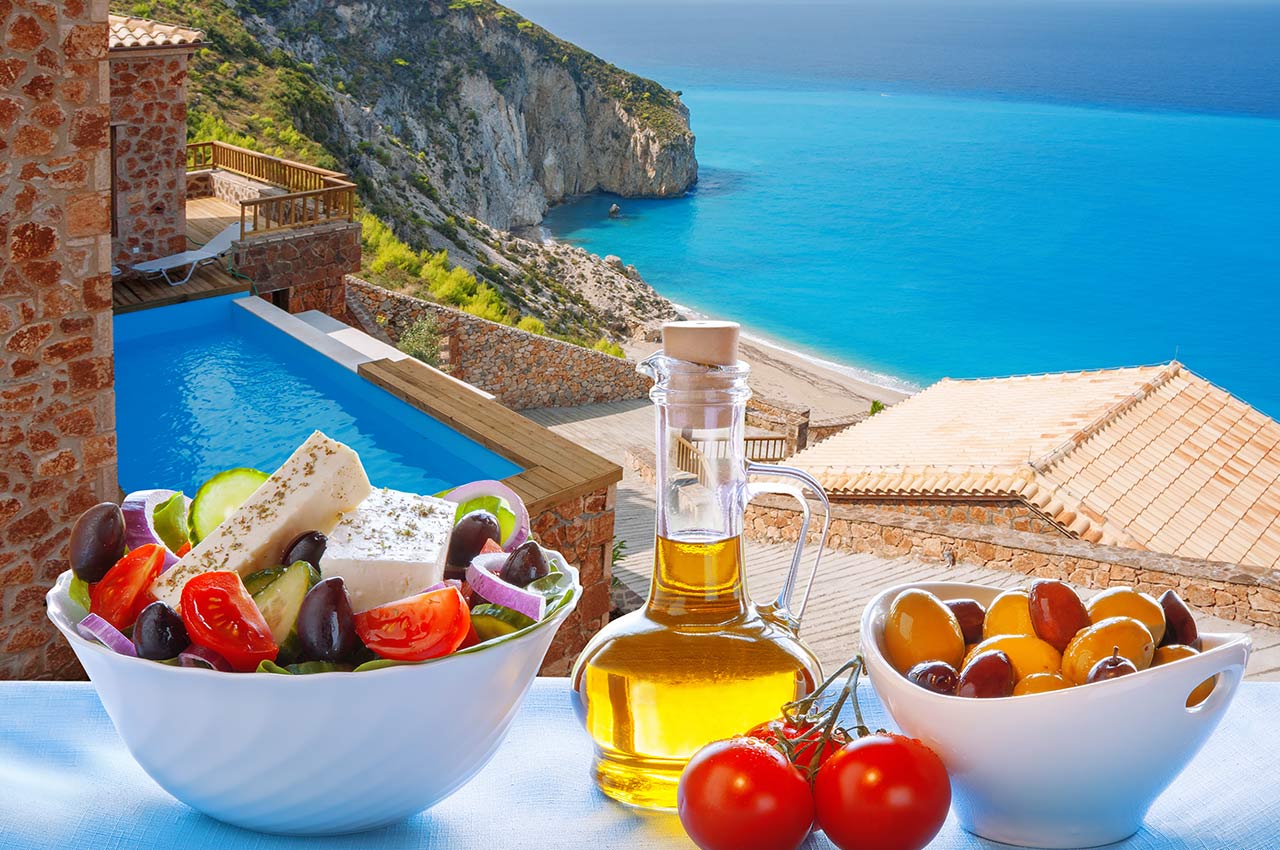 snídaně v Řecku