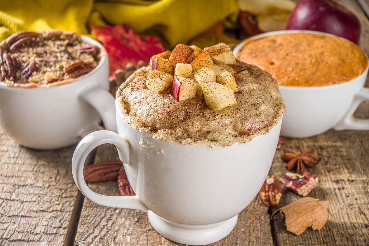 skořicový mug cake