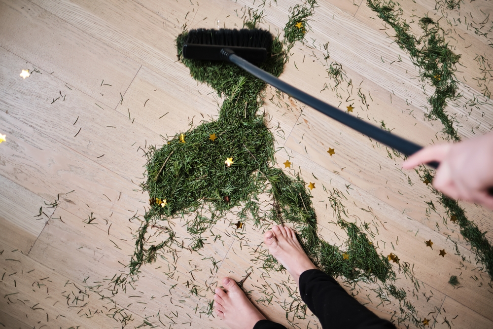 zametání jehliček