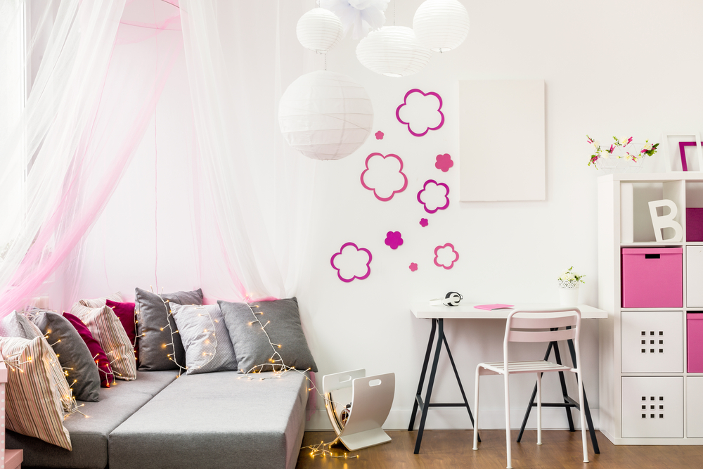 pokoj ve stylu barbie