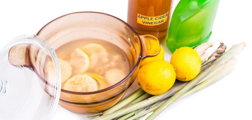 citron a ocet a soda na úklid