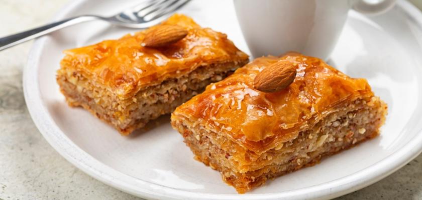 baklava a káva