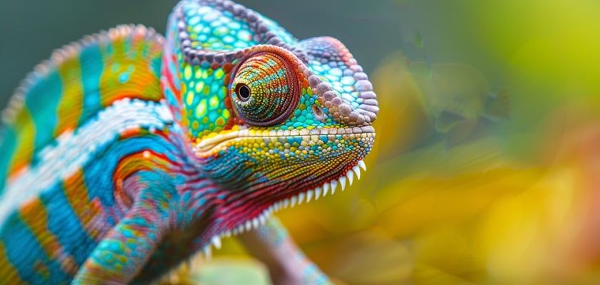 barevný chameleon