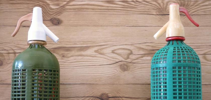 retro sifonová láhev