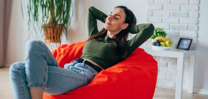 pohodlný sedací vak