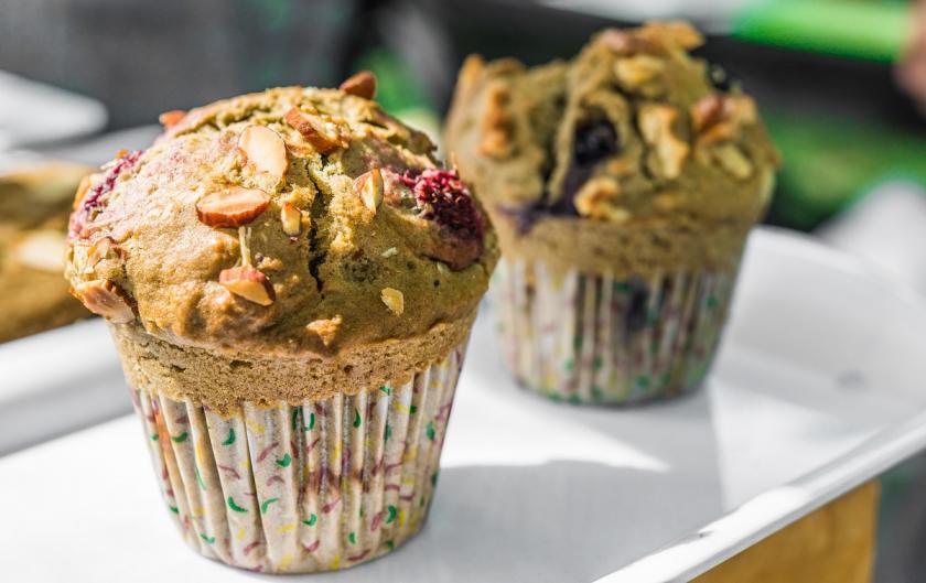 zelený muffin