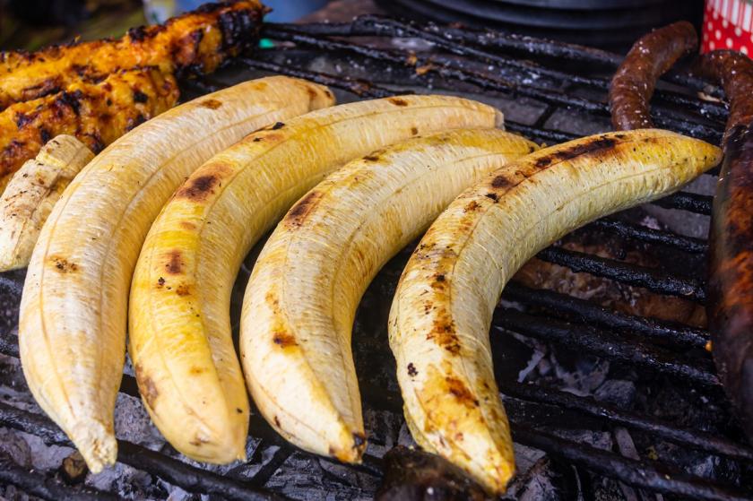 grilované banány