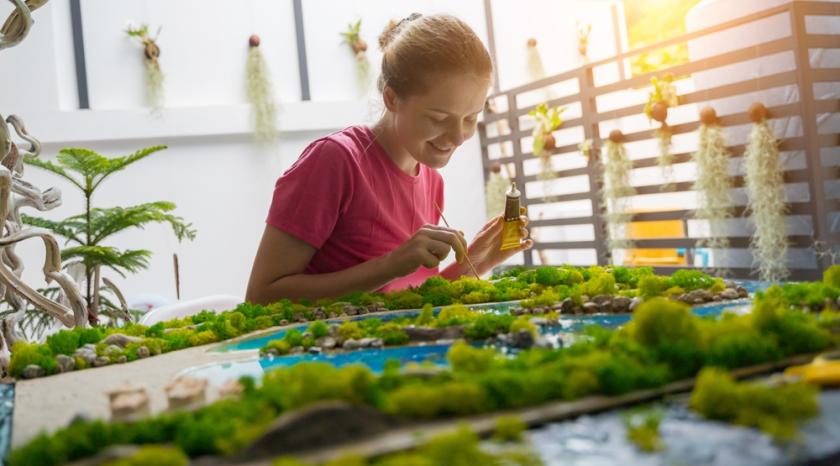 mechové obrazy výroba