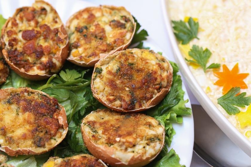 smažená vejce ve skořápce