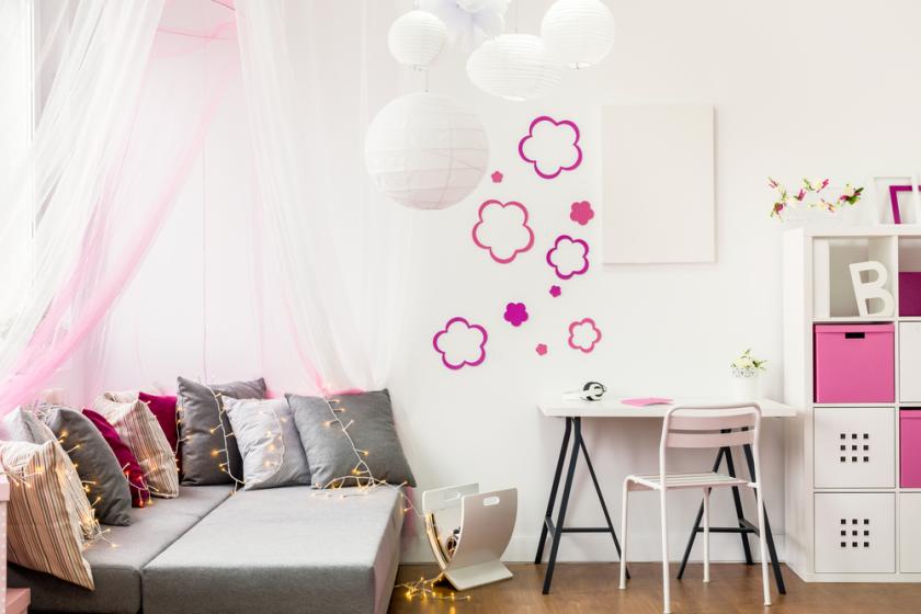 pokoj ve stylu barbie