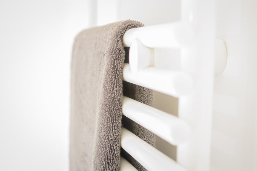 ručník na žebříku